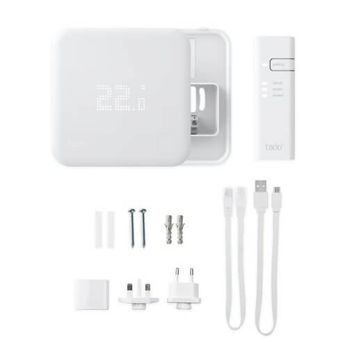 tado Starterskit Bedrade Slimme Thermostaat V3+ Wit